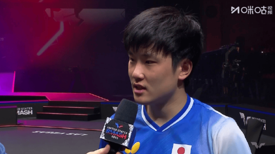 皇冠体育
_张本智和4比3战胜林诗栋皇冠体育
,回应决赛对阵王楚钦:之前输了很多次,希望明天好运